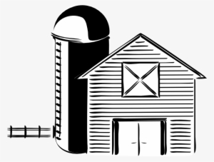Silo Farming Grain Storage Tank And Barn - Farm Clip Art