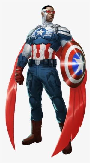 Clip Freeuse Modern Drawing Captain America - Sam Wilson Capitão América