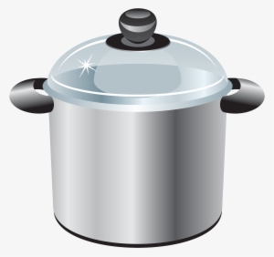 Silver Cooking Pot Clipart - Cookware And Bakeware