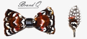 Feather Bow Ties - Monarch Butterfly