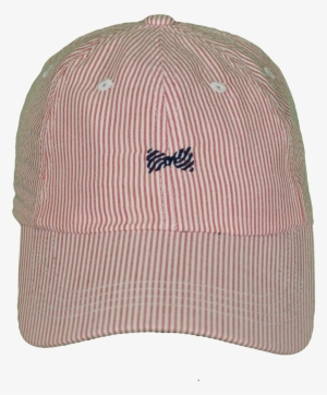 Red Seersucker With Navy Bowtie Hat Fraternity Collection - Beanie