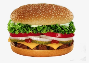 Burger King Whopper With Cheese Png Image - Lettuce On Bottom Of Burger