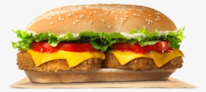 A Great Veggie Option - Cheese Chicken Grill Burger Png