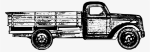 Drawn Truck Old School Truck - Free Vintage Truck Clip Art