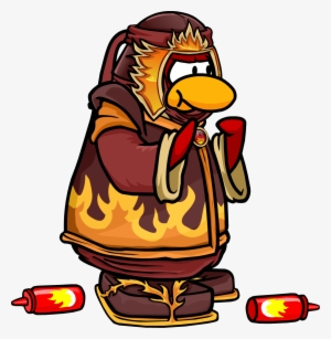 Fire Ninja Eating Cupcake - Cartoon