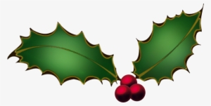 Christmas Holly Clip Art Border - Clip Art