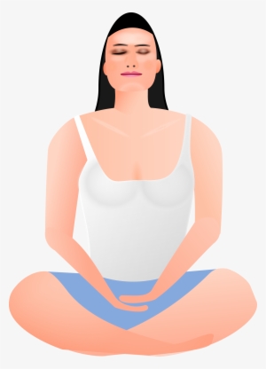 This Free Icons Png Design Of Lady In Meditation