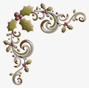 Christmas Holly Clip Art - Country Christmas Holly Clipart