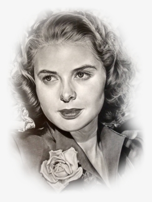 Beautiful Art - Young Ingrid Bergman Images By Hongmin