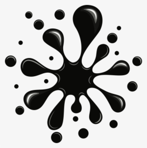 Black And White Ink Painting - Blob Clip Art