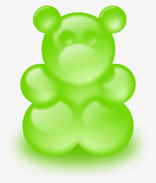 Gummy Bear Clipart - Jelly Bear Candy Clipart