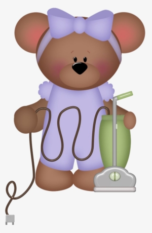 Teddy Bear Images, Bear Clipart, Bear Illustration - Teddy Bear Doing House Chores
