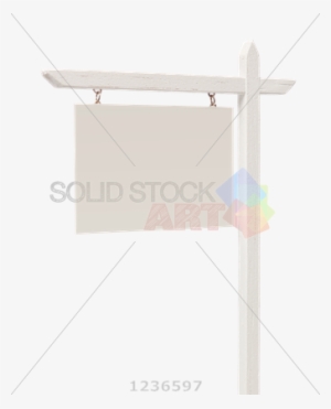 Stock Photo Of Vector Blank Hanging Street Sign On - Number