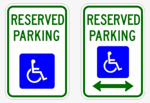 R7-8 Reserved Parking Handicapped Sign - Reserved Handicap Parking Signs