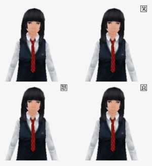 Akibas Trip Placeholder Laughing Angry Sad - Tuxedo