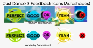 Just Dance 2 Just Dance 3 Feedback Icons By Japanyoshi-d5xfdw2 - Just Dance 2 Perfect