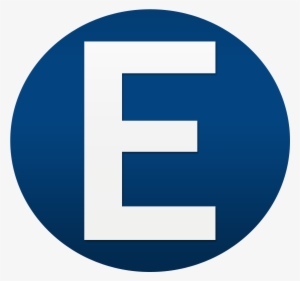 Blue White Letter E Logo Design Png Free To Use Images - Letra E Logo
