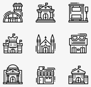 Buildings - Types Of Houses Clipart