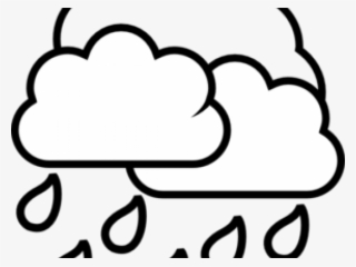 Rain Clipart Drawing - Rain Cloud Coloring Pages
