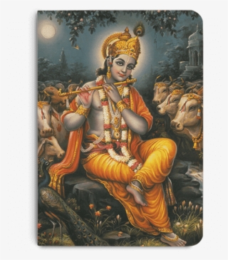 Dailyobjects Indian Mythology Krishna Cows A5 Notebook - Lord Krishna