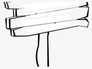 Sign Cliparts - Wooden Sign Clip Art Png Black And White