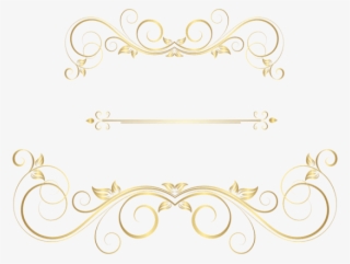 Free Png Download Gold Ornaments Decorative Clipart - Calligraphy