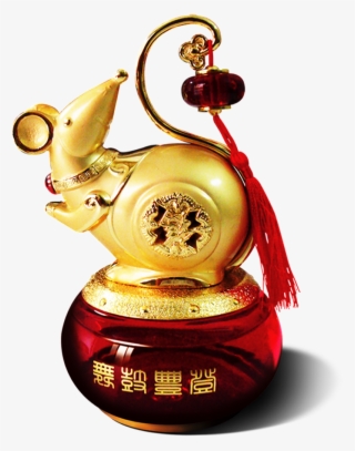 Beautiful Golden Gourd Ornaments Hd Png - Trophy