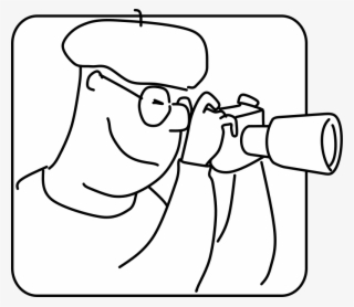 Category Photography Free Vector - Photographer Cartoon Black And White