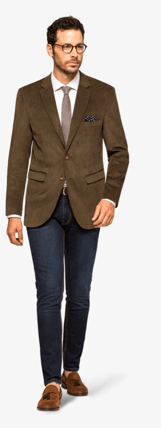 Corduroy Blazer - Joseph Abboud Blue Plaid Suit