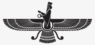 Zoroastrianism Symbol Black And White