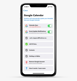 Google Calander Settings - Add A Face Id To Iphone X