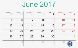 June Printable - National Holiday Calendar June 2017