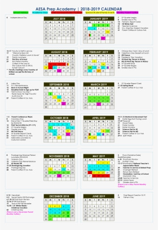 Aesa School Calendar - Achievement First School Calendar 2018