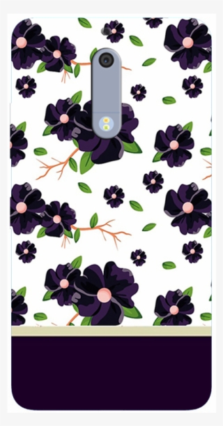 Nokia 5 Black And White Floral Designer Printed 3d - Mi Redmi Y1 Mobile Cover