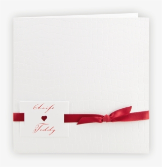 Traditional Wedding Invitation White Croco Pocket & - Sketch Pad