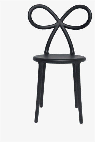 02 Qeeboo Ribbon Chair By Nika Zupanc Black - Nika Zupanc Ribbon Chair