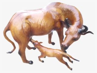 Make Leather Toys Cow And Calf Pair - Toy Cow And Calf