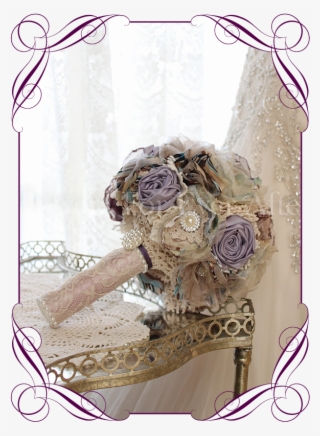 Fabric Flower Bouquet - Red Rose Cake Decorations