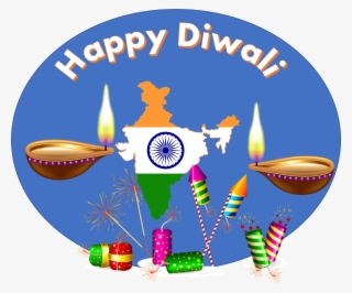 Happy Diwali Mantra - High Resolution Indian Flag
