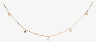 Navy Gold Necklace - Necklace