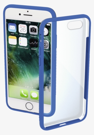 "frame" Cover For Apple Iphone 7/8, Transparent/blue - Hama Iphone 7 Tok