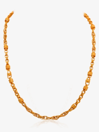 Unique Patterned Gold Chain - Necklace
