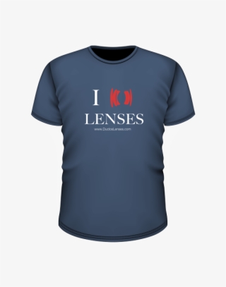 Blue "i Heart Lenses" T-shirt - Active Shirt