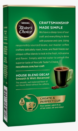 Nescafé Taster's Choice House Blend Decaf Single Serve - Instant Coffee