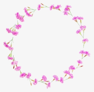 Floral Flowers Flower Round Frames Frame Borders Border - Floral Design