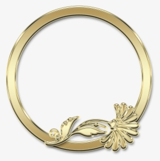Frame,round - Circulo Dourado Png