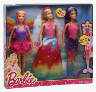 Girls Royal 3 Fairytale Barbie Dolls - Barbie