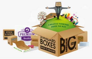 The Box Factory Logo Corrugated Box Collection - Illustration