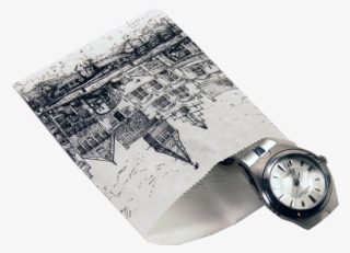 Bag, Gift Bags, Paper, 24x34cm, Gables, - Newsprint