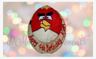Angry Bird Face Cake - Pineapple 2 Tier Cakes